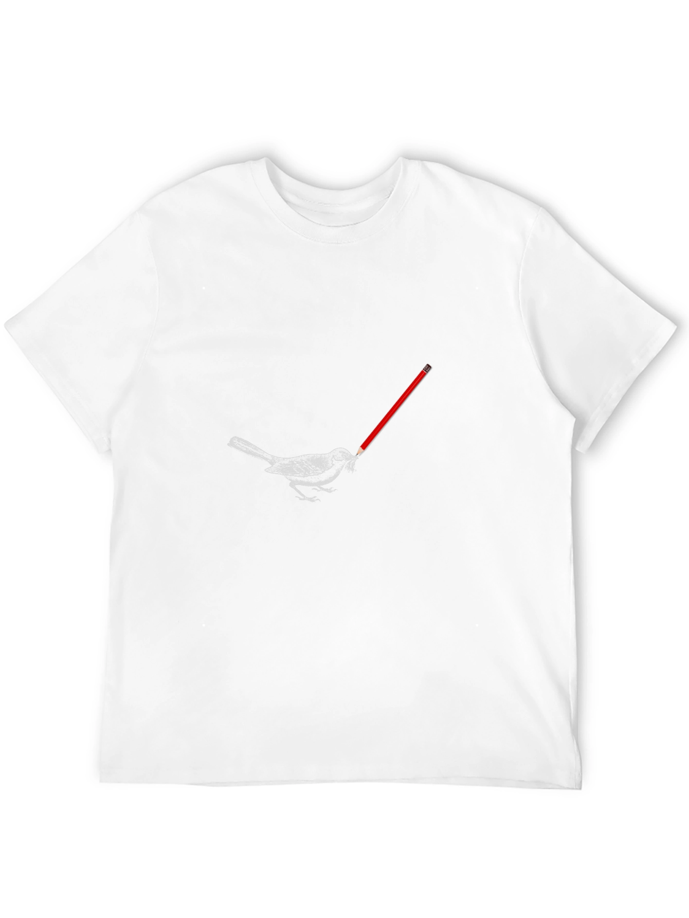 Bird with Pencil Graphic Tee