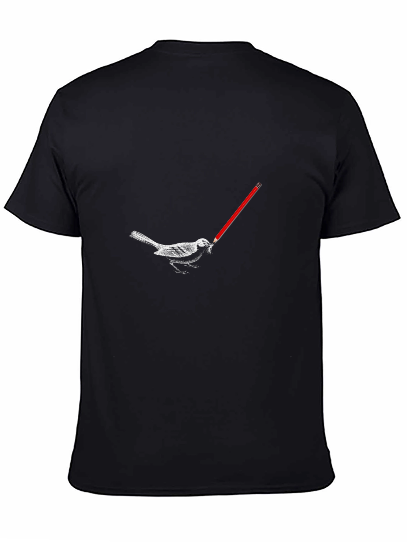 Bird with Pencil Graphic Tee