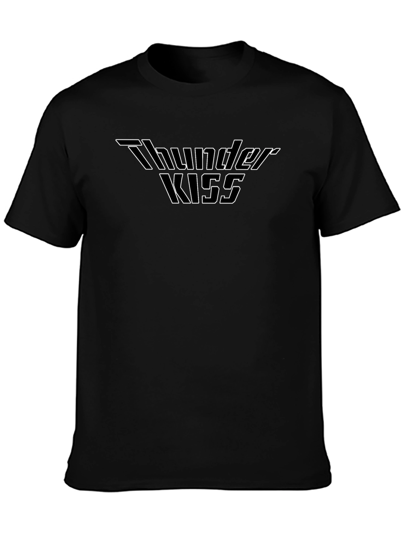 Thunder Kiss Graphic Tee - Black Cotton T-Shirt