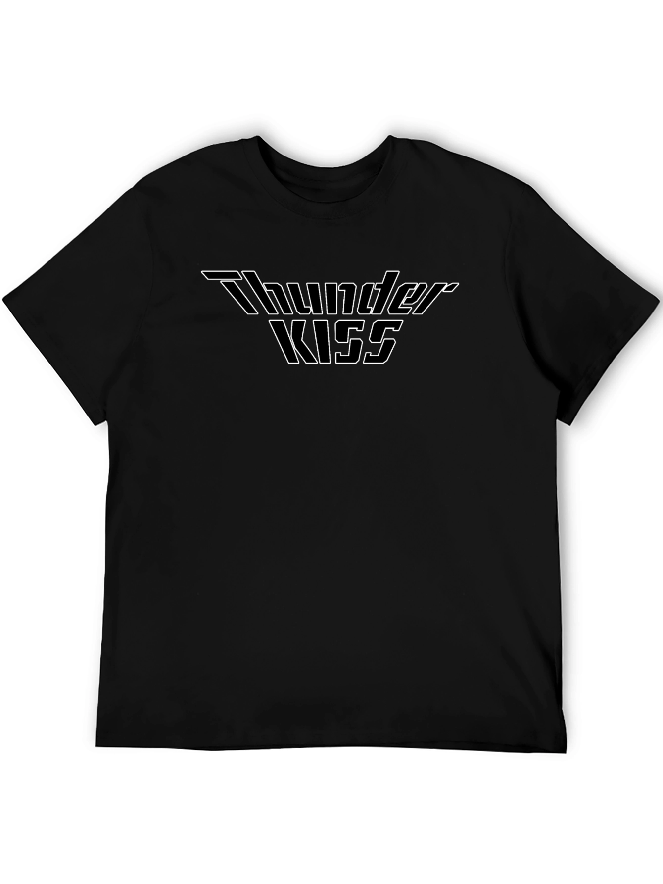 Thunder Kiss Graphic Tee - Black Cotton T-Shirt