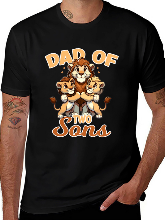 Dad of Two Sons Graphic Tee
