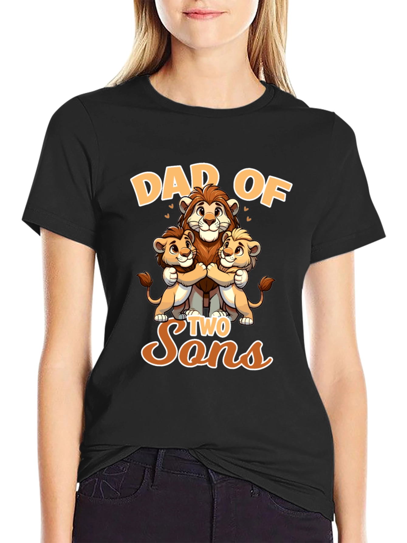 Dad of Two Sons Graphic Tee