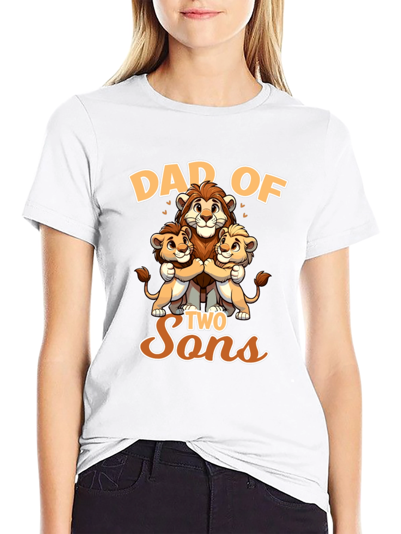 Dad of Two Sons Graphic Tee