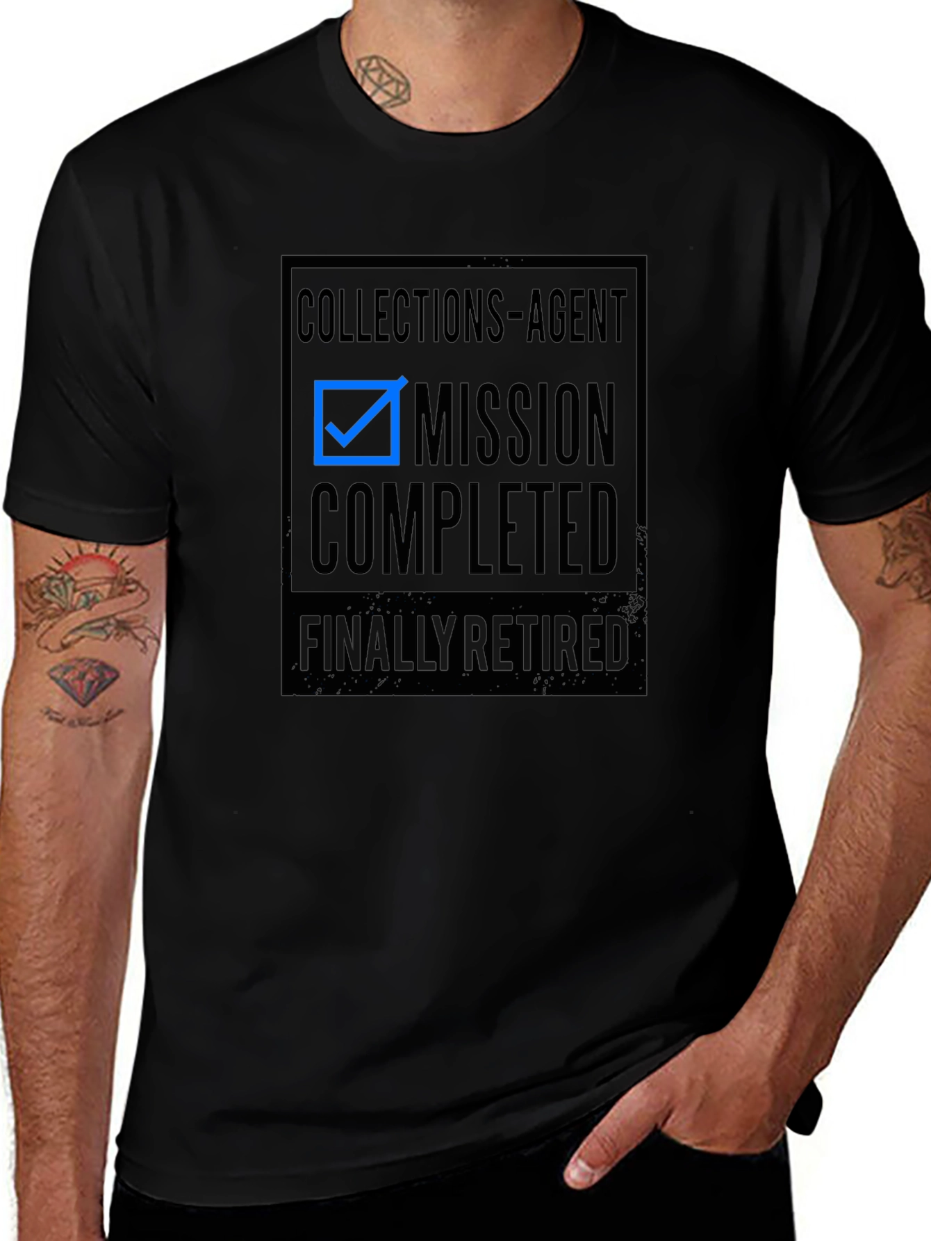 Collections Agent Mission Completed Retired T-Shirt