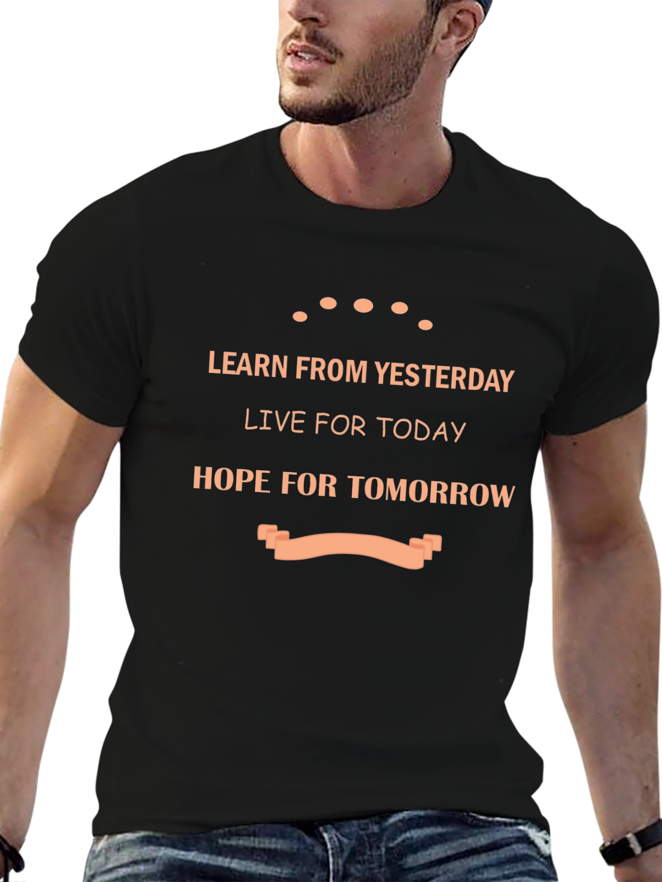 Inspirational Graphic Tee - Learn Live Hope