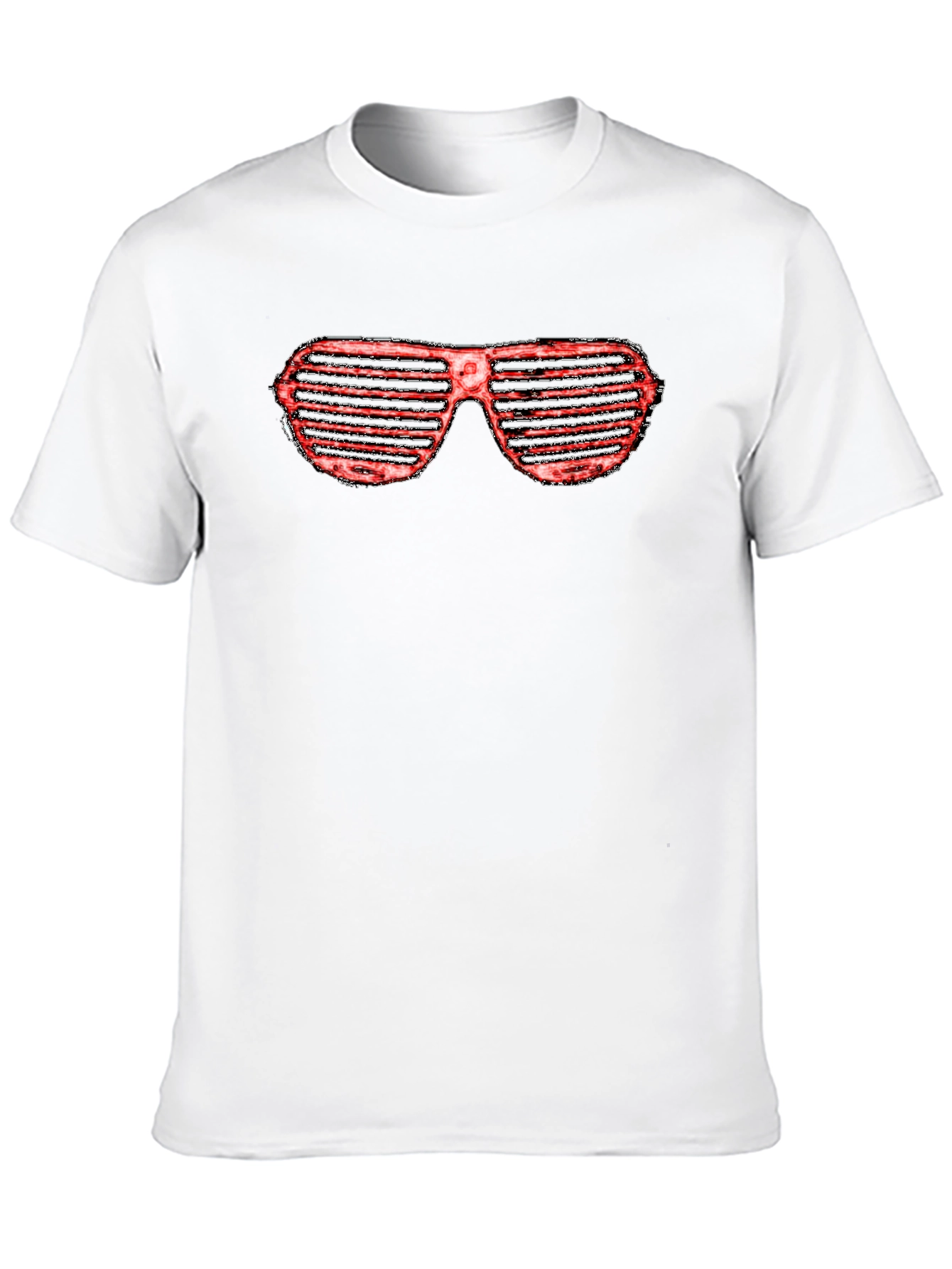 Retro Shutter Shades Graphic Tee - Cool Party Shirt
