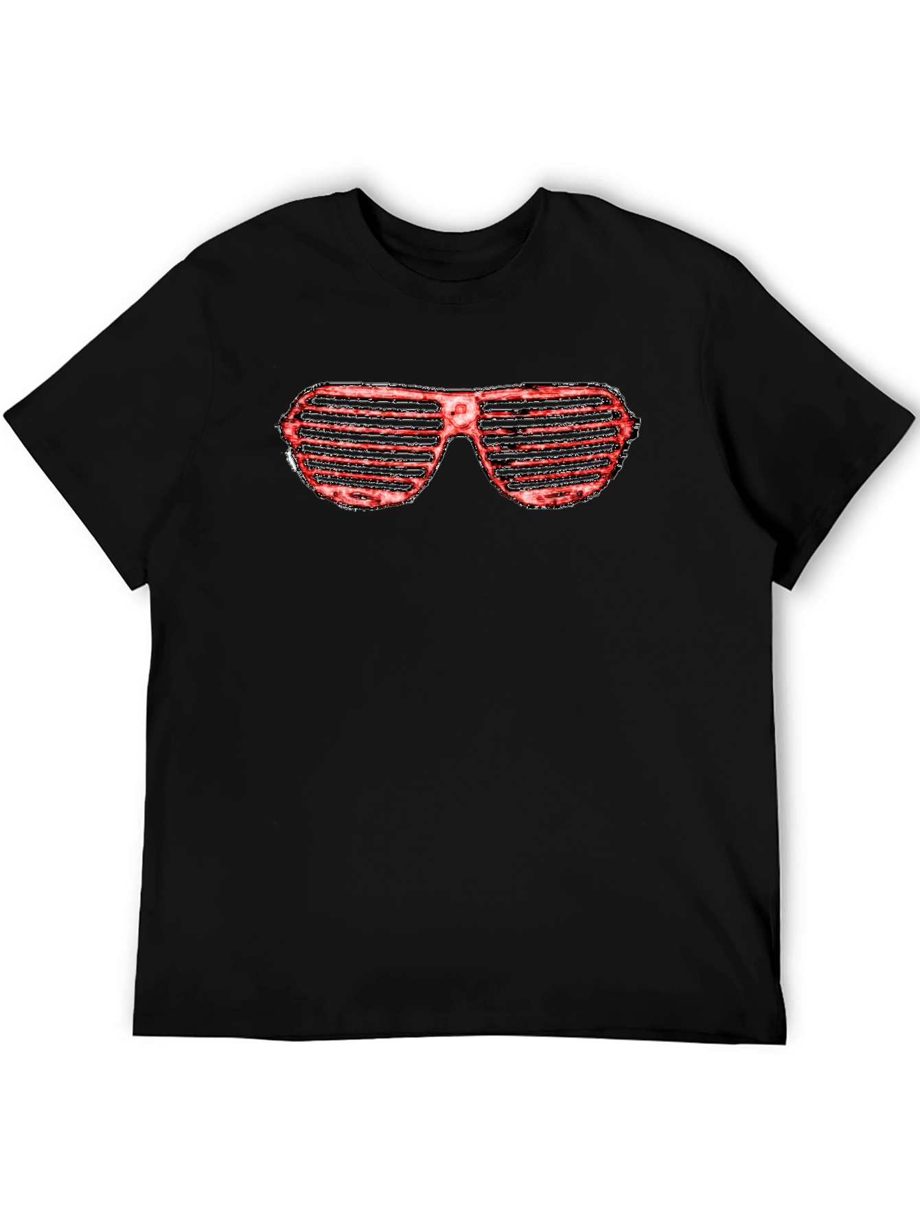 Retro Shutter Shades Graphic Tee - Cool Party Shirt