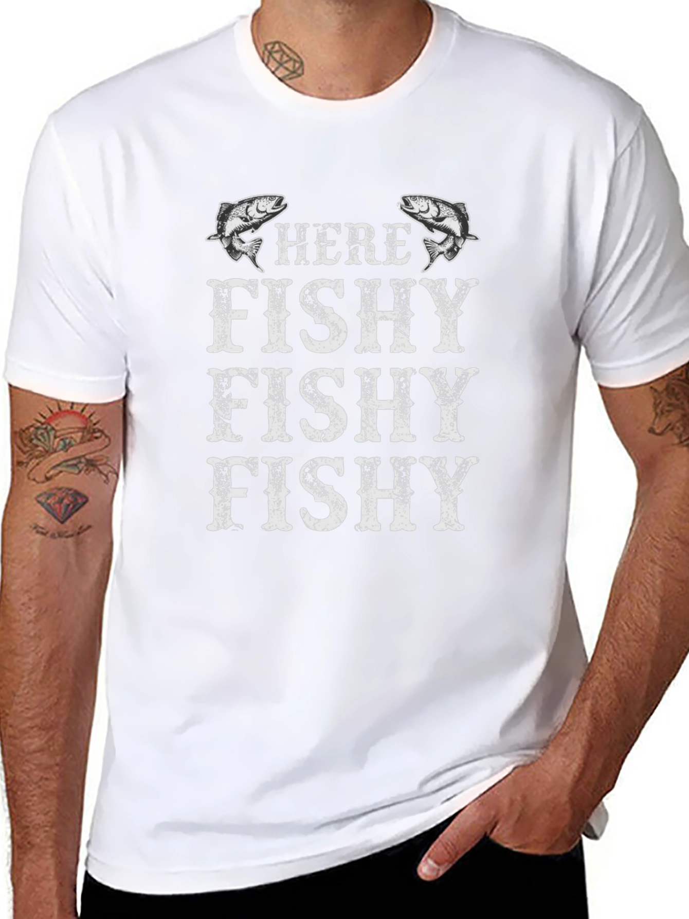 Here Fishy Fishy Fishing T-Shirt