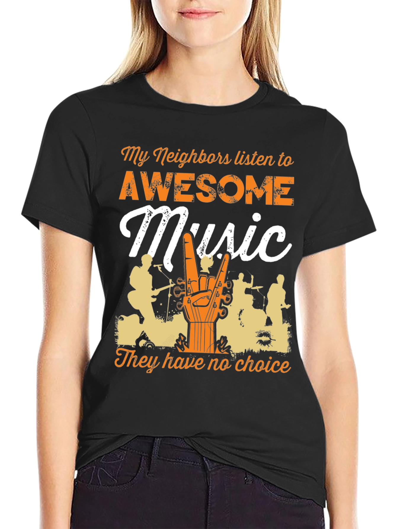 Awesome Music T-Shirt - Funny Neighbor Tee