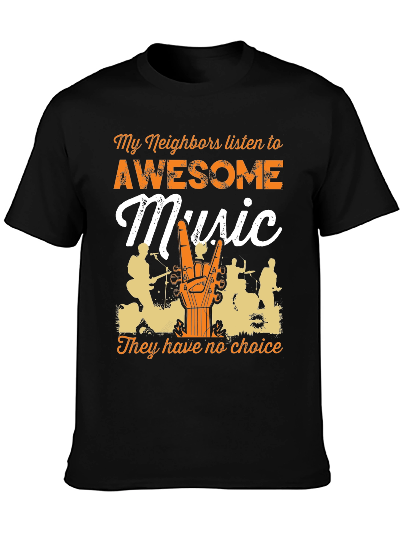 Awesome Music T-Shirt - Funny Neighbor Tee