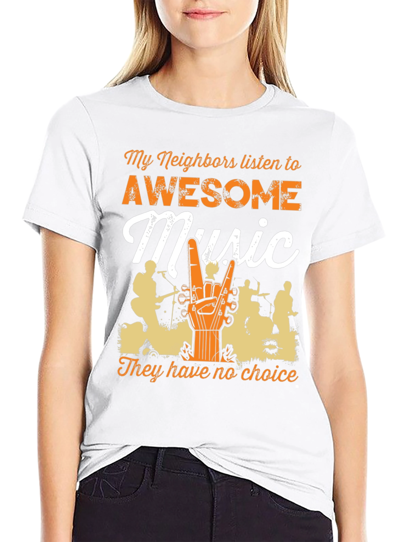 Awesome Music T-Shirt - Funny Neighbor Tee