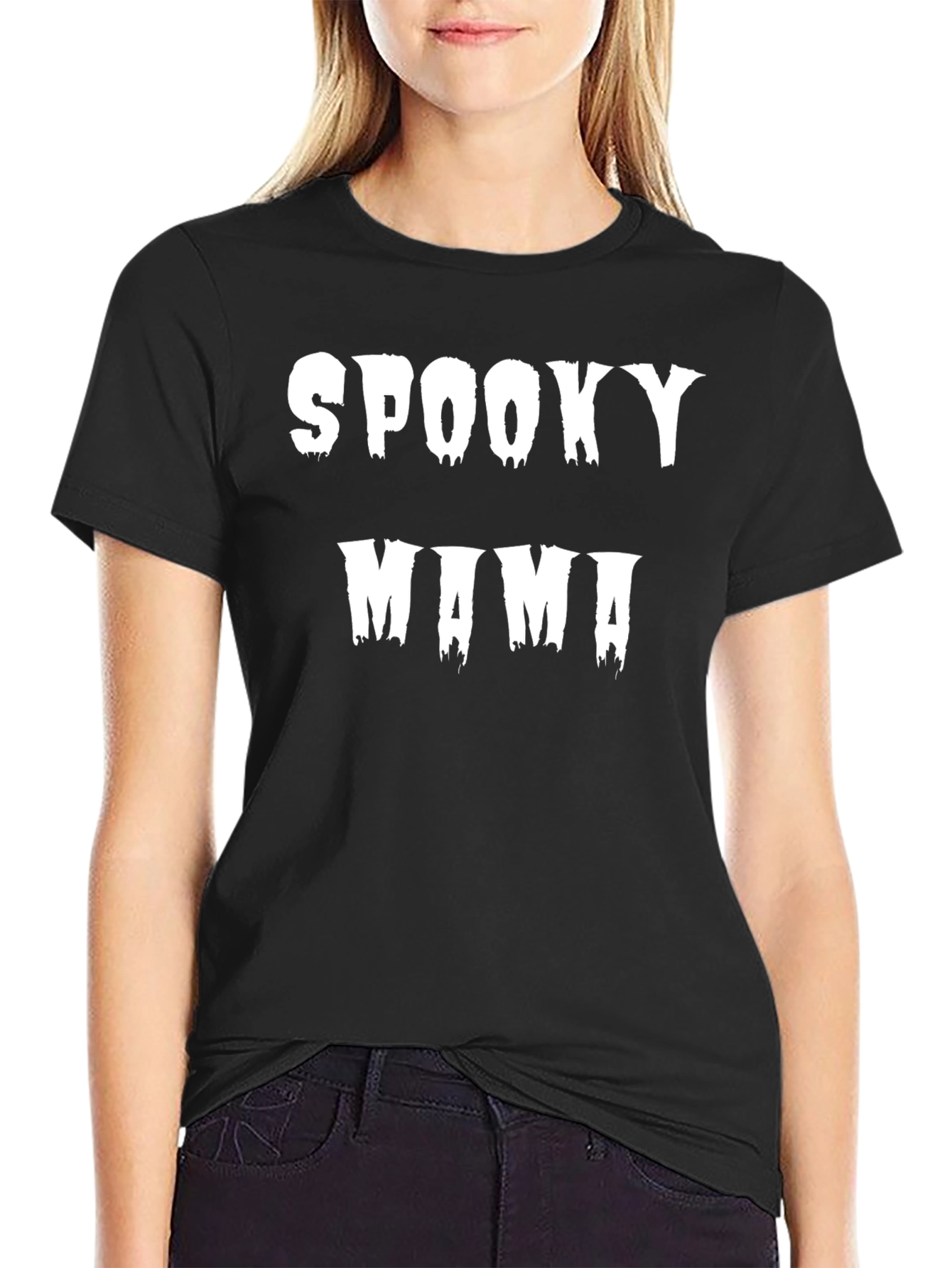 Spooky Mama Graphic Tee - Halloween Shirt