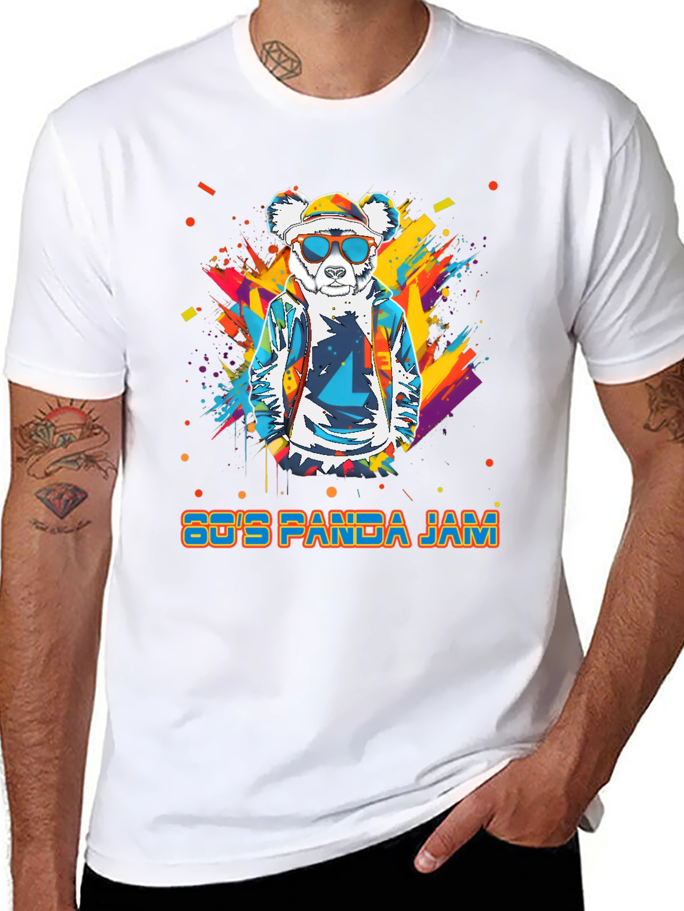 80s Panda Jam Graphic T-Shirt