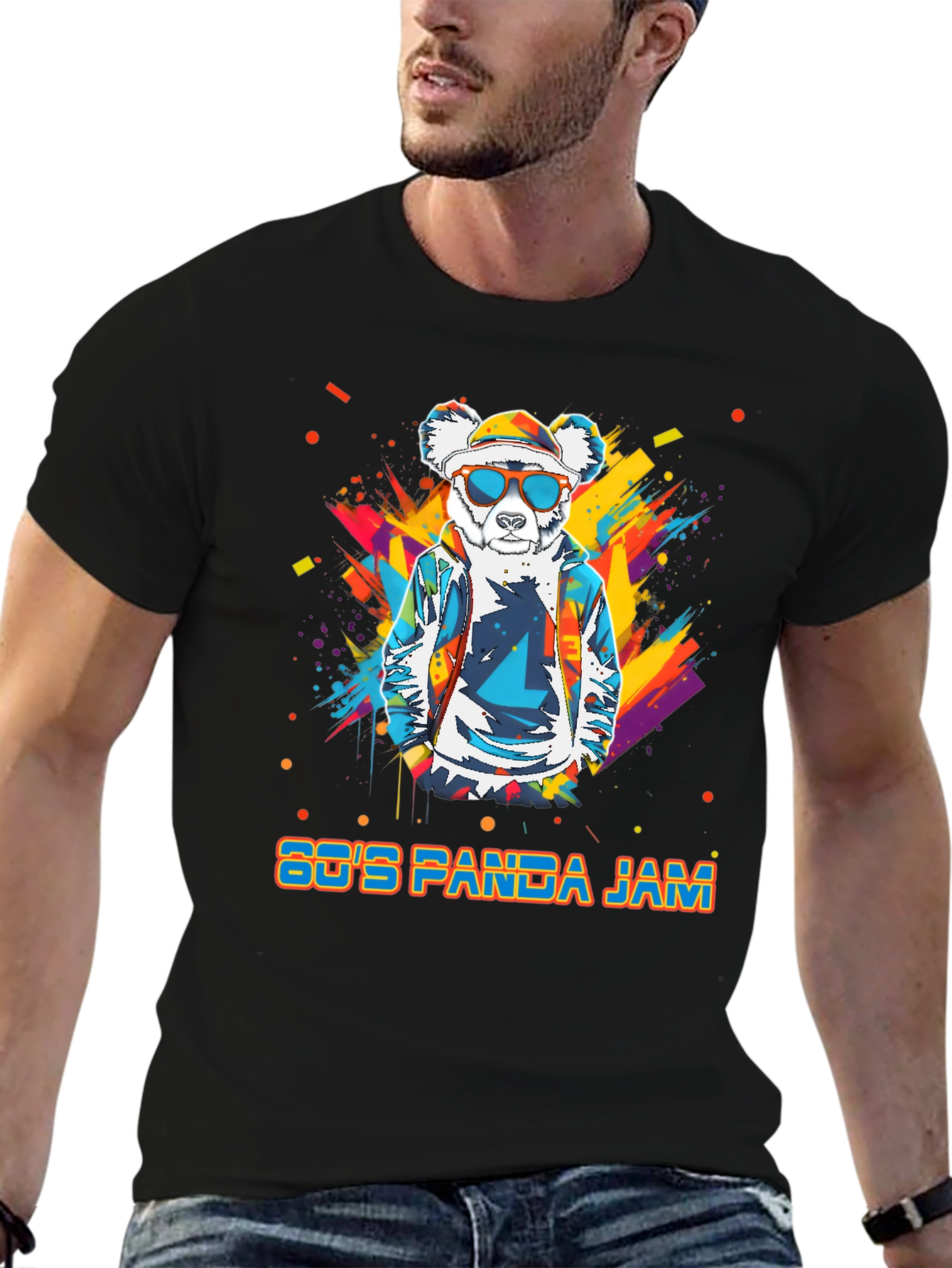 80s Panda Jam Graphic T-Shirt