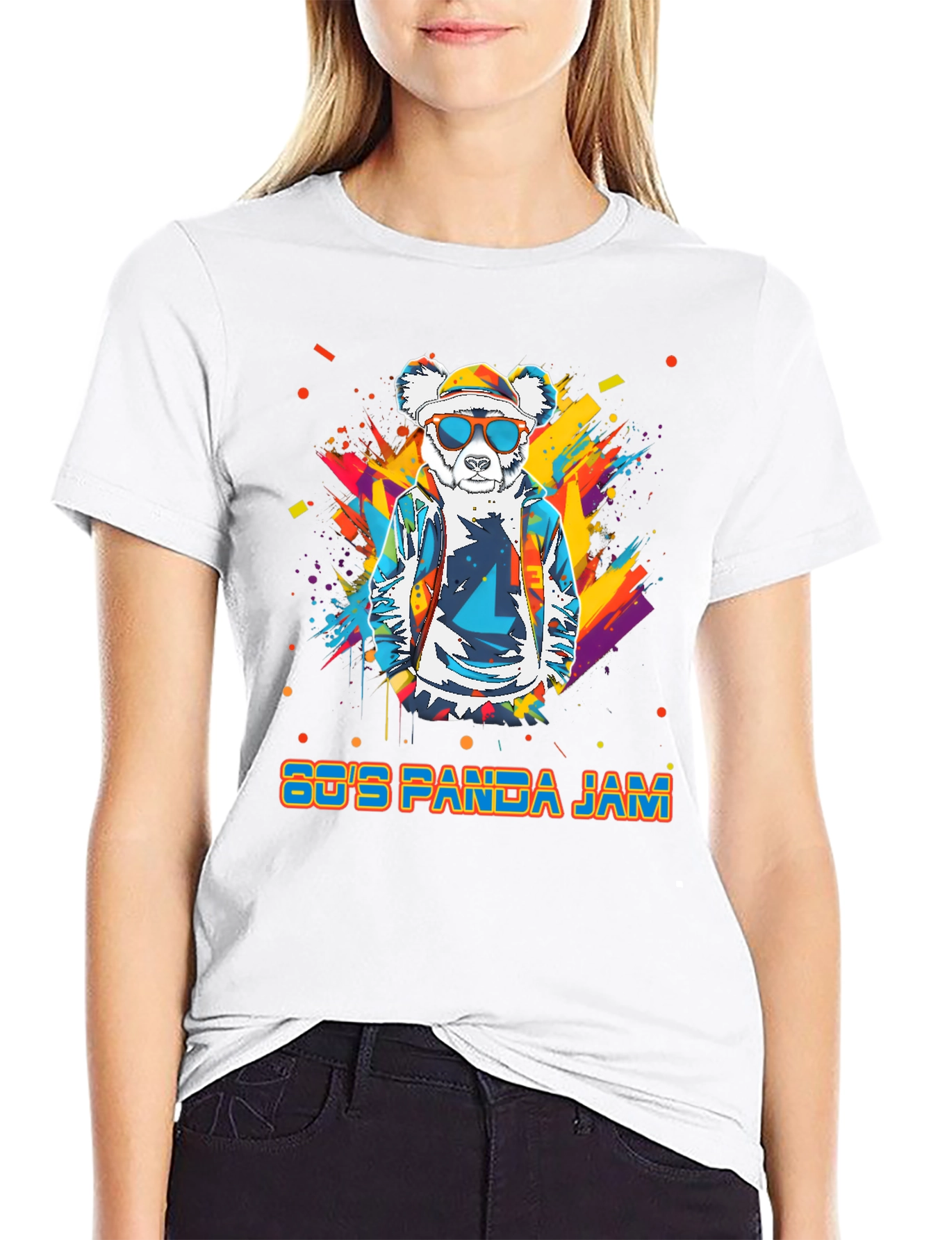 80s Panda Jam Graphic T-Shirt