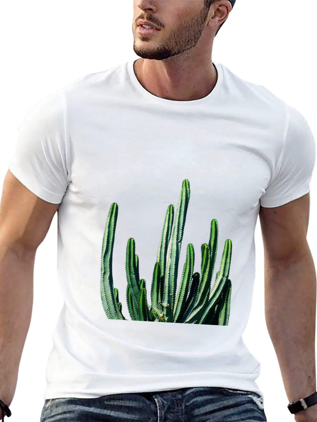 Cactus Graphic Black T-Shirt