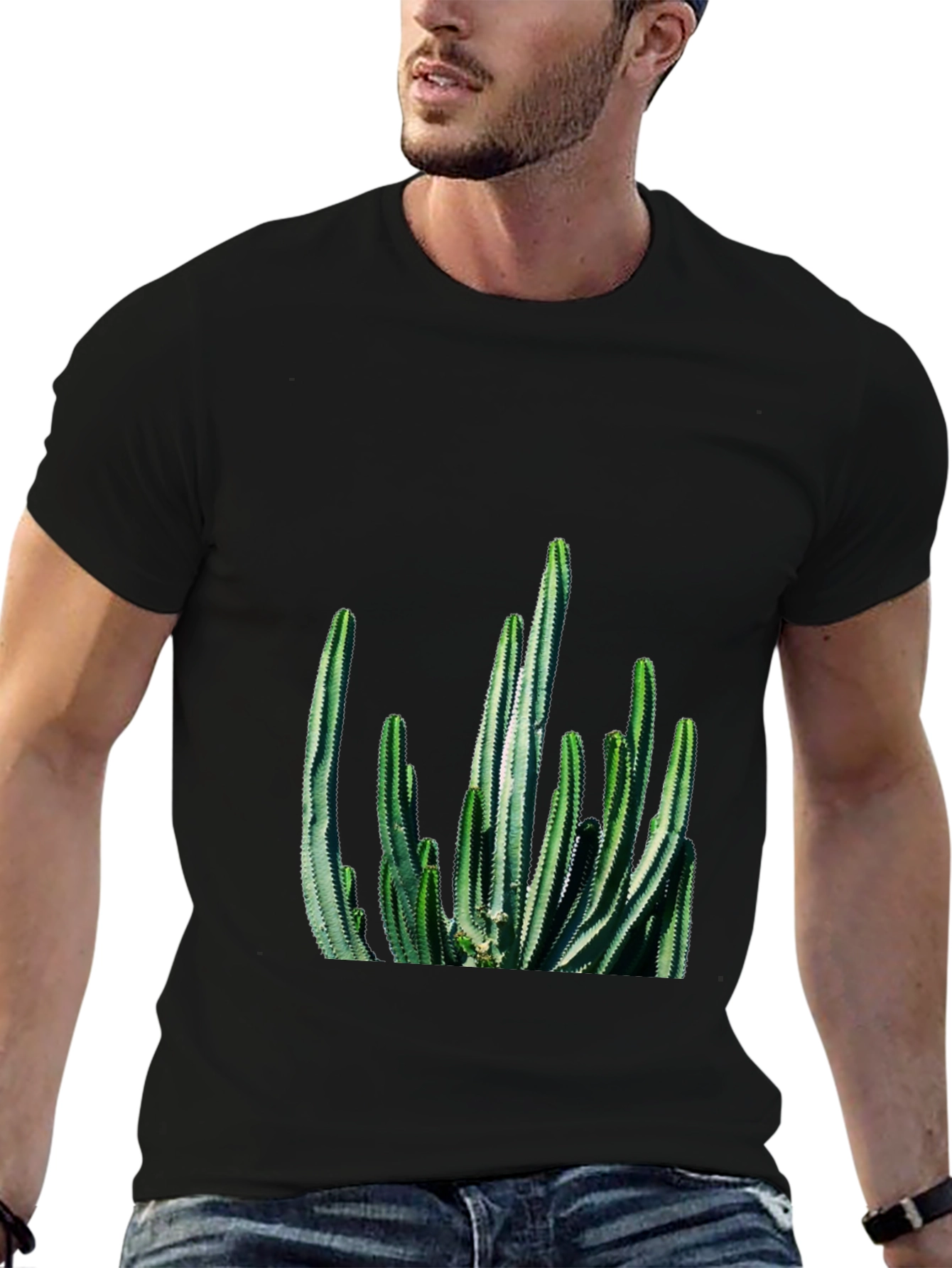 Cactus Graphic Black T-Shirt