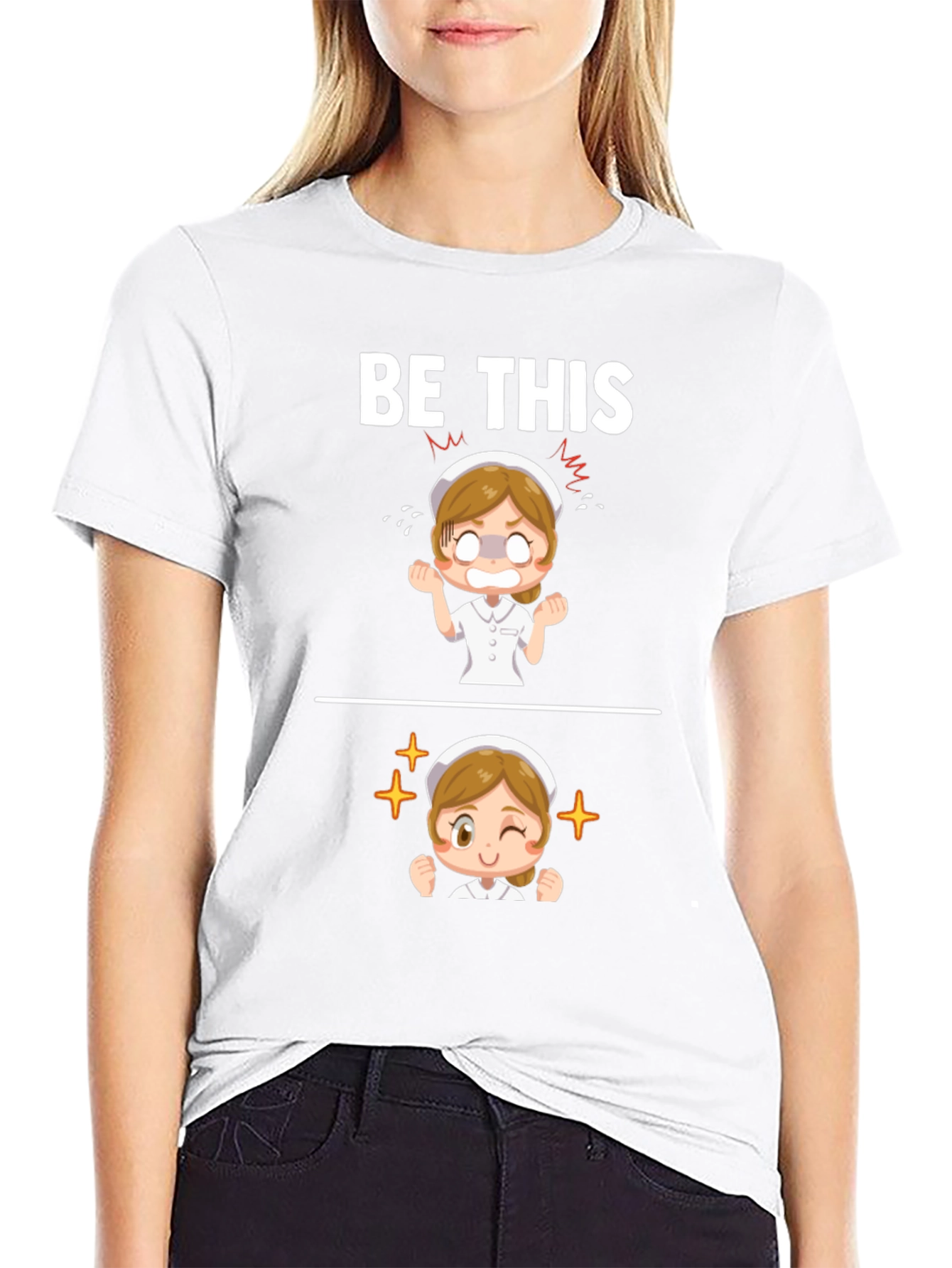 Be This Nurse Graphic T-Shirt - Funny Nursing Tee