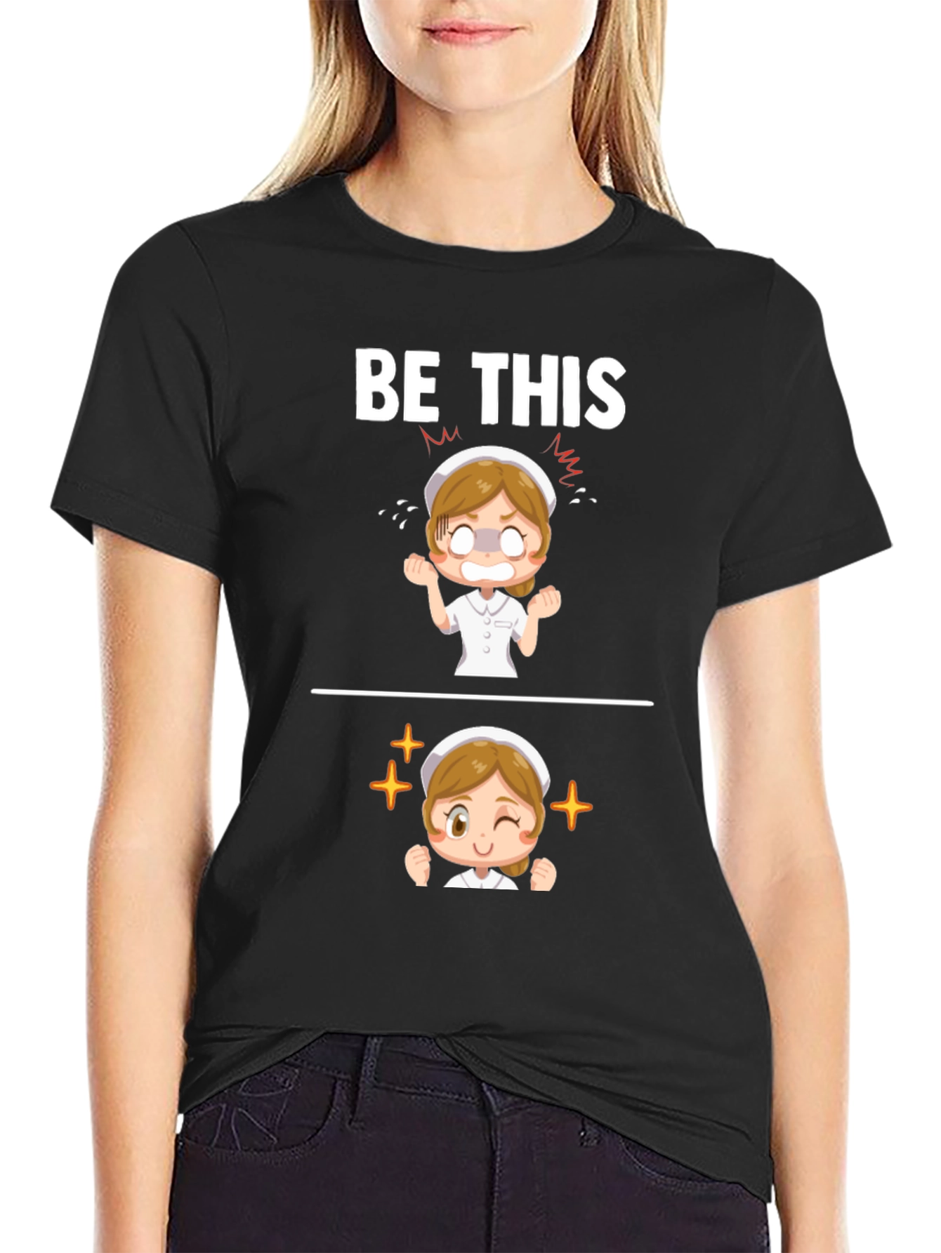Be This Nurse Graphic T-Shirt - Funny Nursing Tee