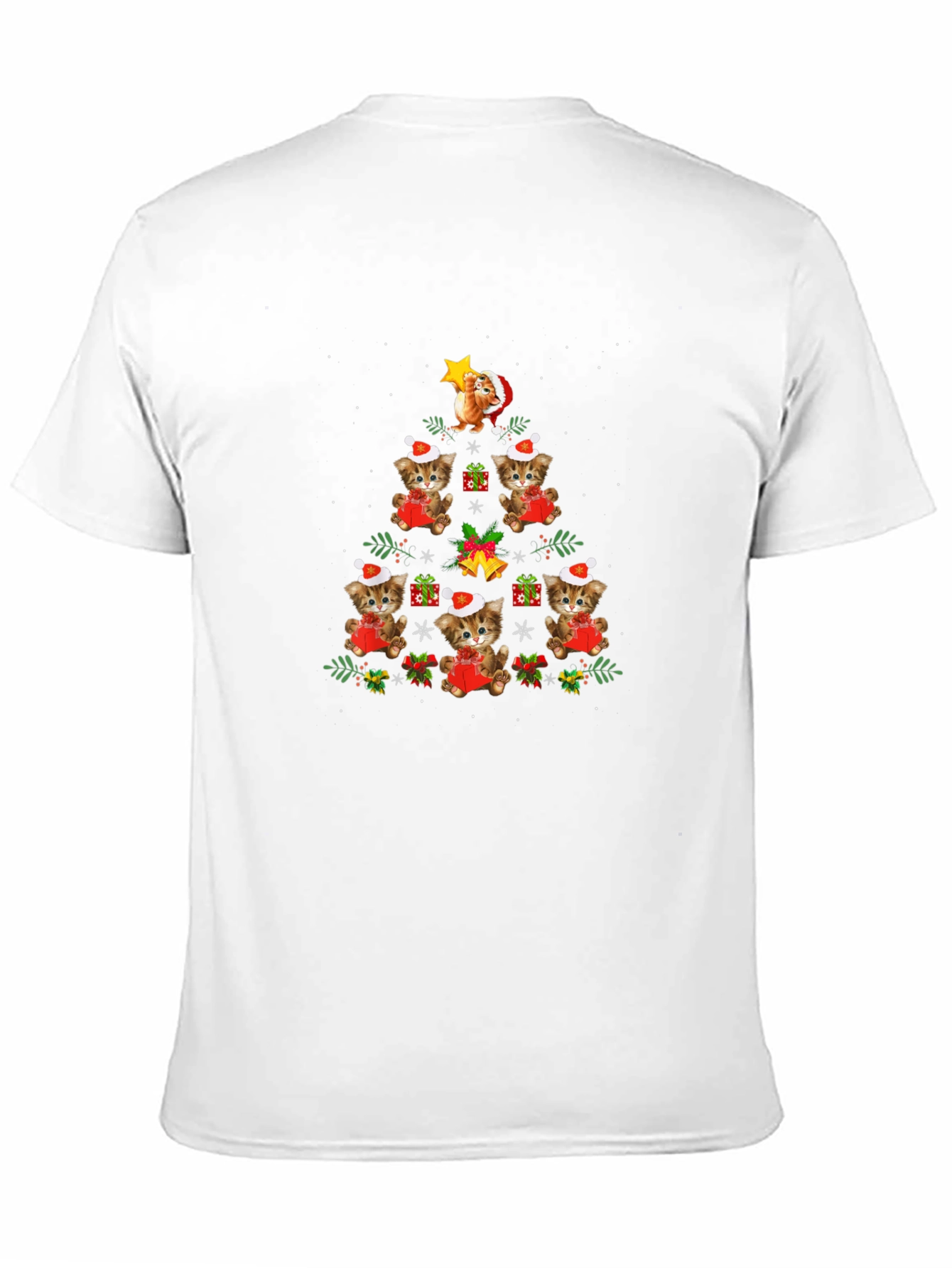 Festive Cat Christmas Tree T-Shirt