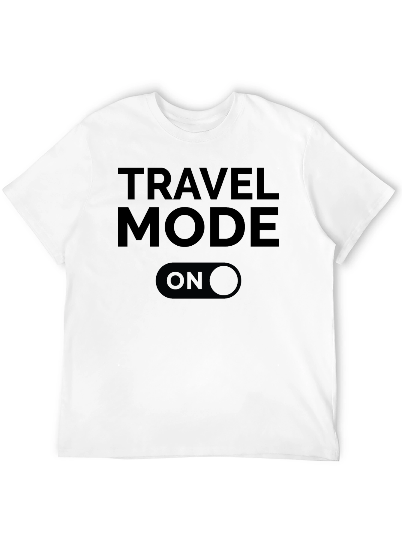 Travel Mode On - Black Graphic Tee
