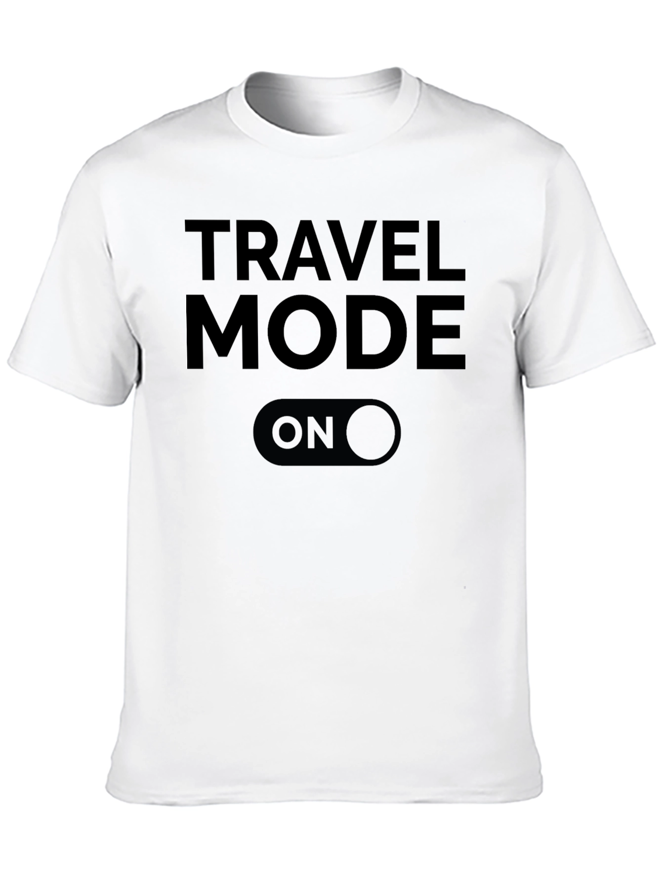 Travel Mode On - Black Graphic Tee