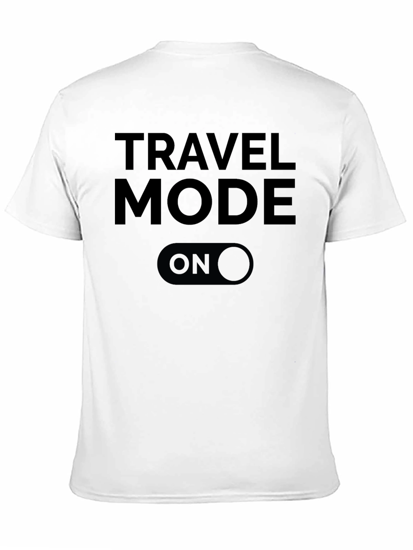 Travel Mode On - Black Graphic Tee