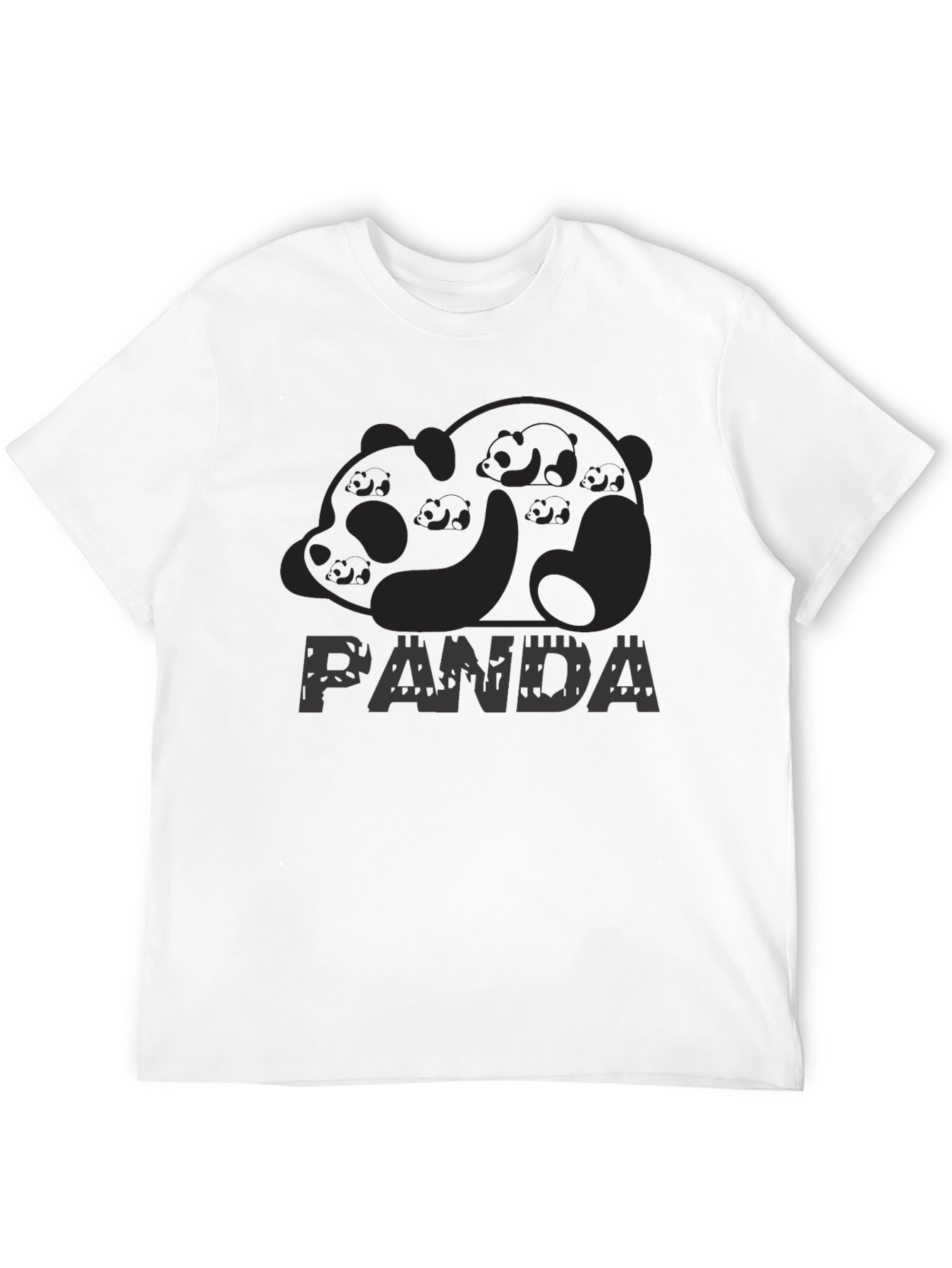 PANDA Print T-Shirt - Mens Casual Tee