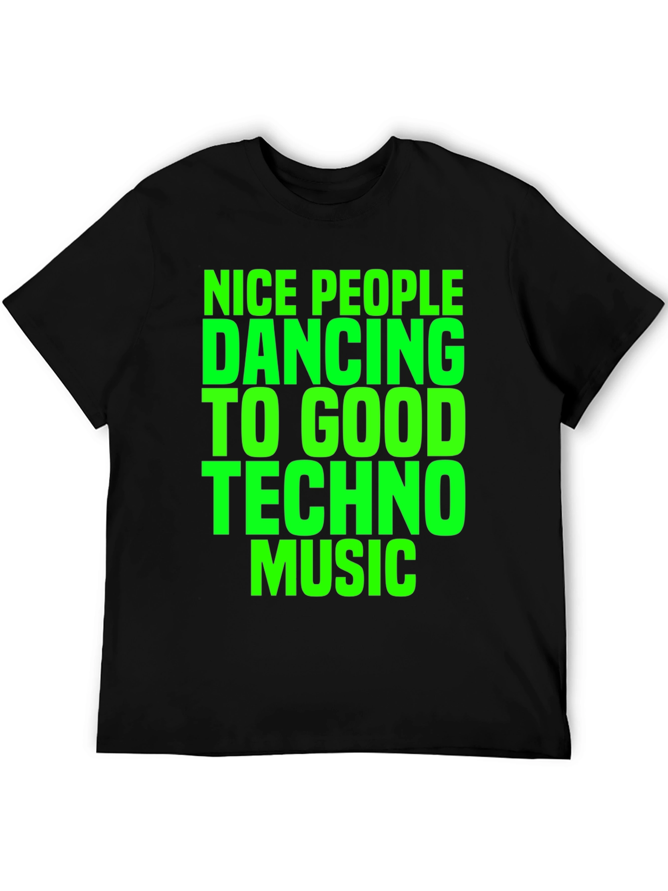 Techno Music Graphic T-Shirt - Nice People Dancing