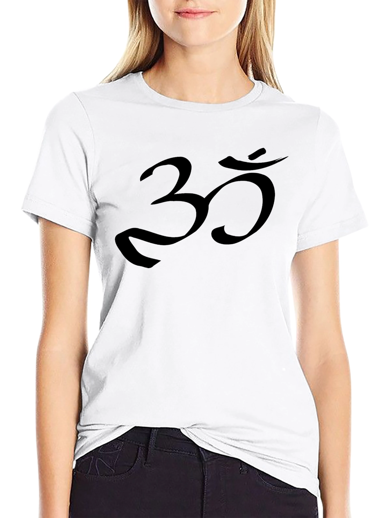 Om Symbol Graphic T-Shirt - Meditative Style