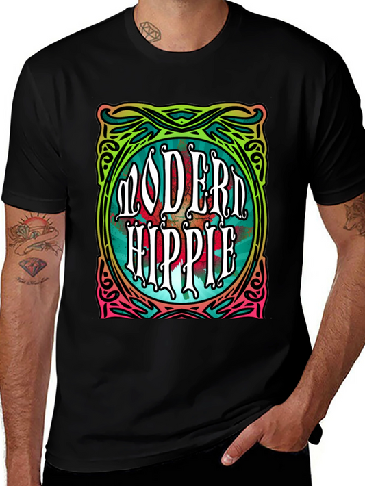 Modern Hippie Graphic Tee - Retro Style T-Shirt