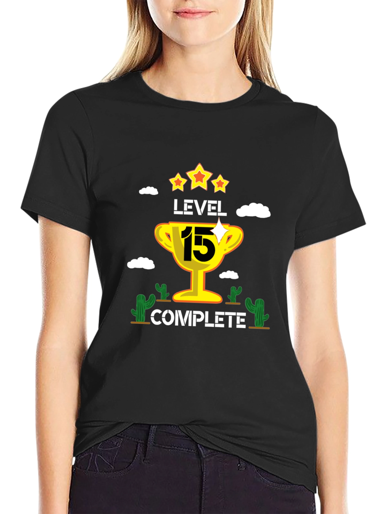 Level 15 Complete Black T-Shirt