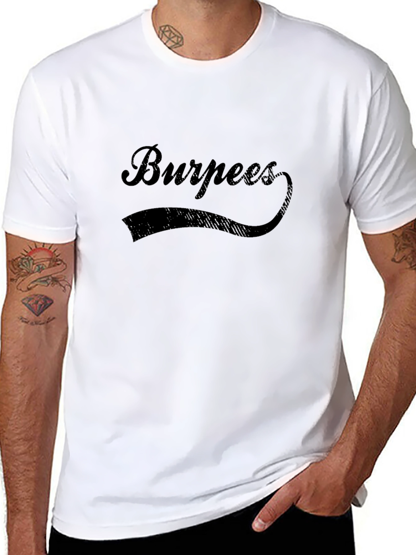 Burpees Graphic Tee - Fitness Workout Shirt