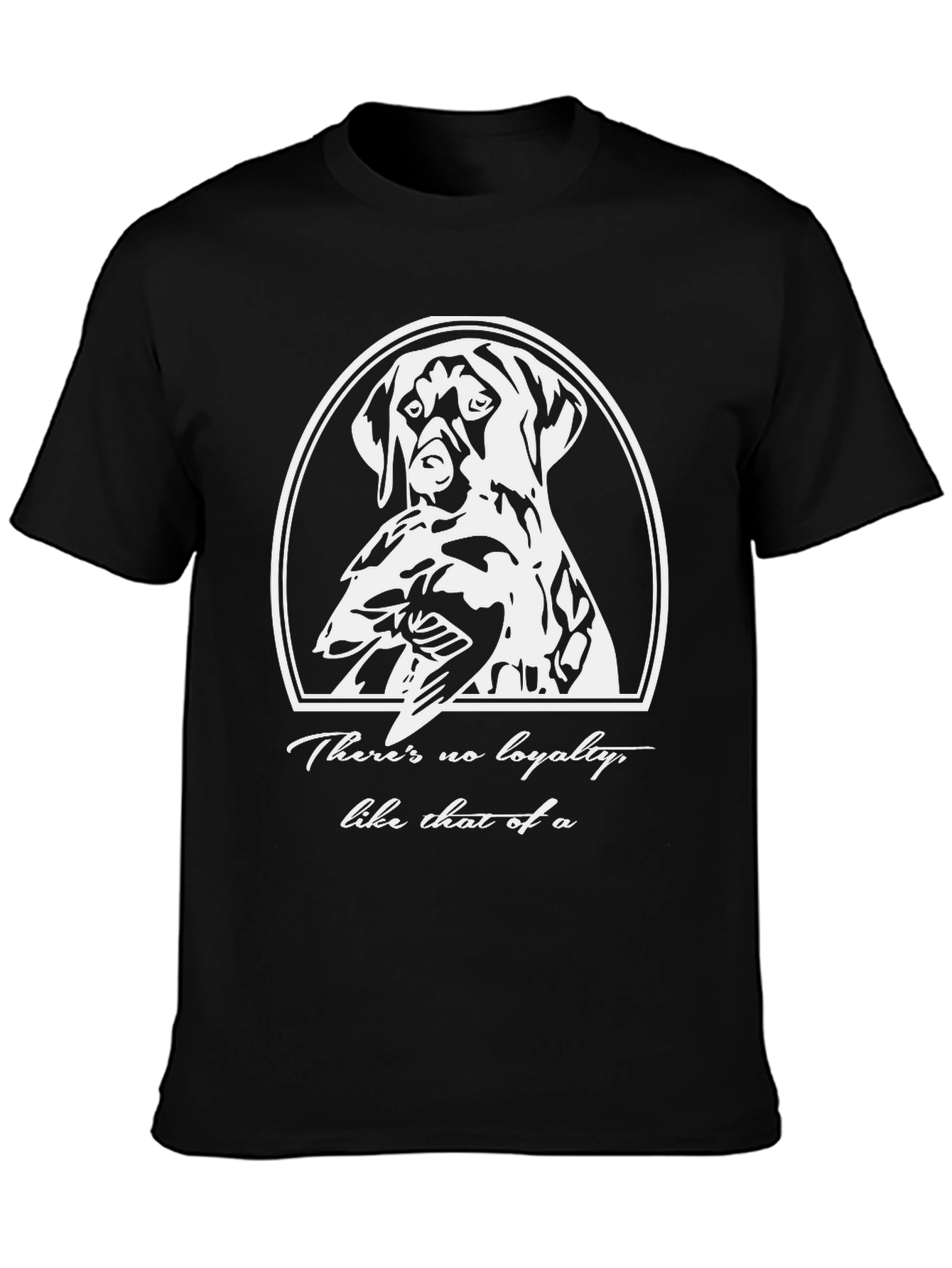 Loyal Dog Graphic T-Shirt - Black