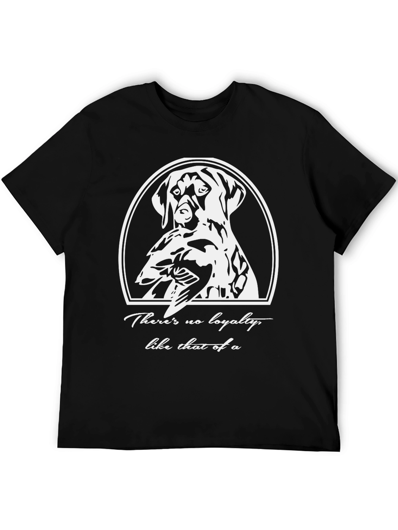 Loyal Dog Graphic T-Shirt - Black