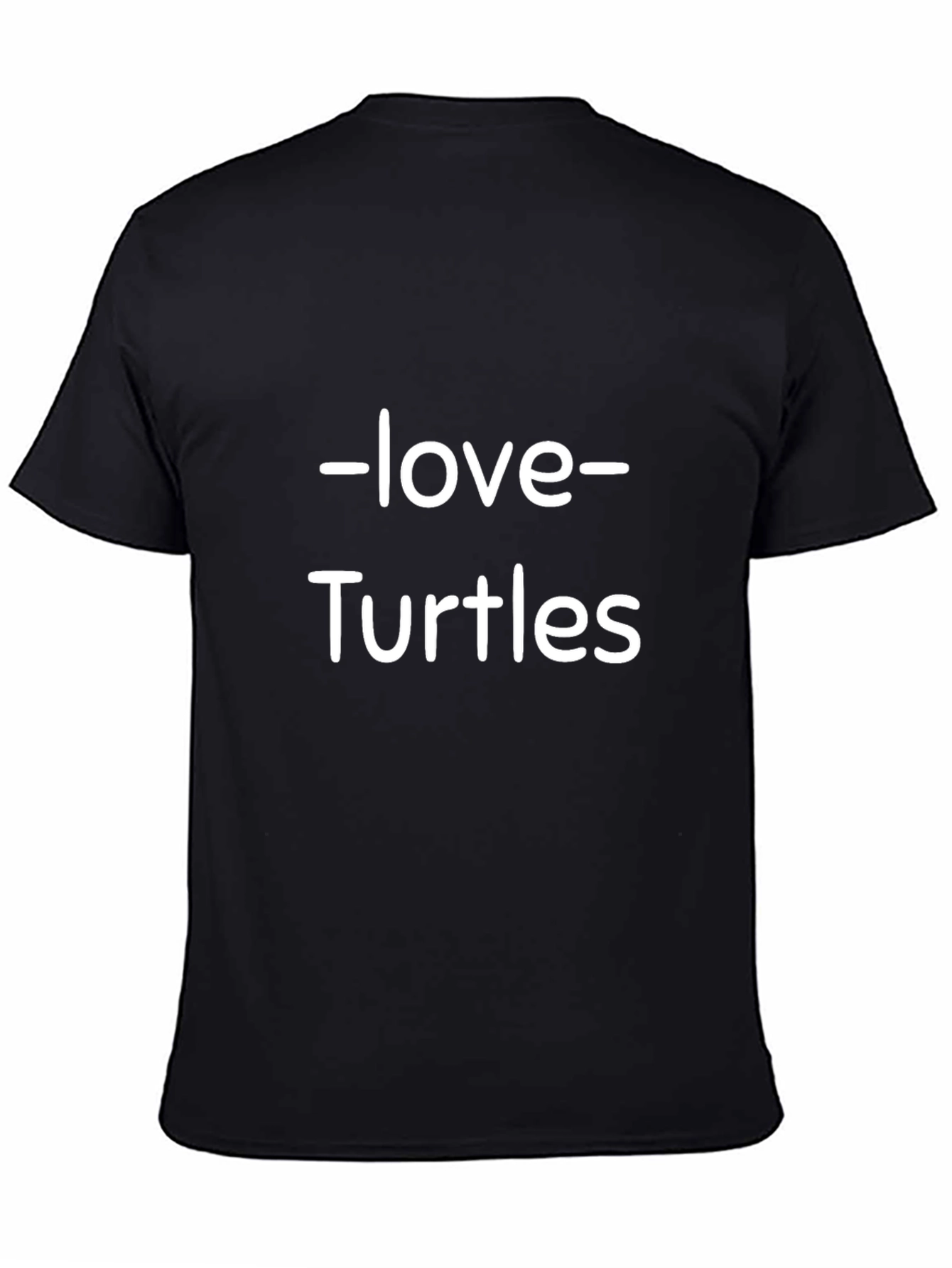 Love Turtles Black T-Shirt
