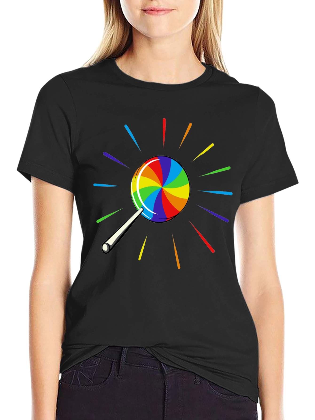 Rainbow Lollipop Graphic Tee