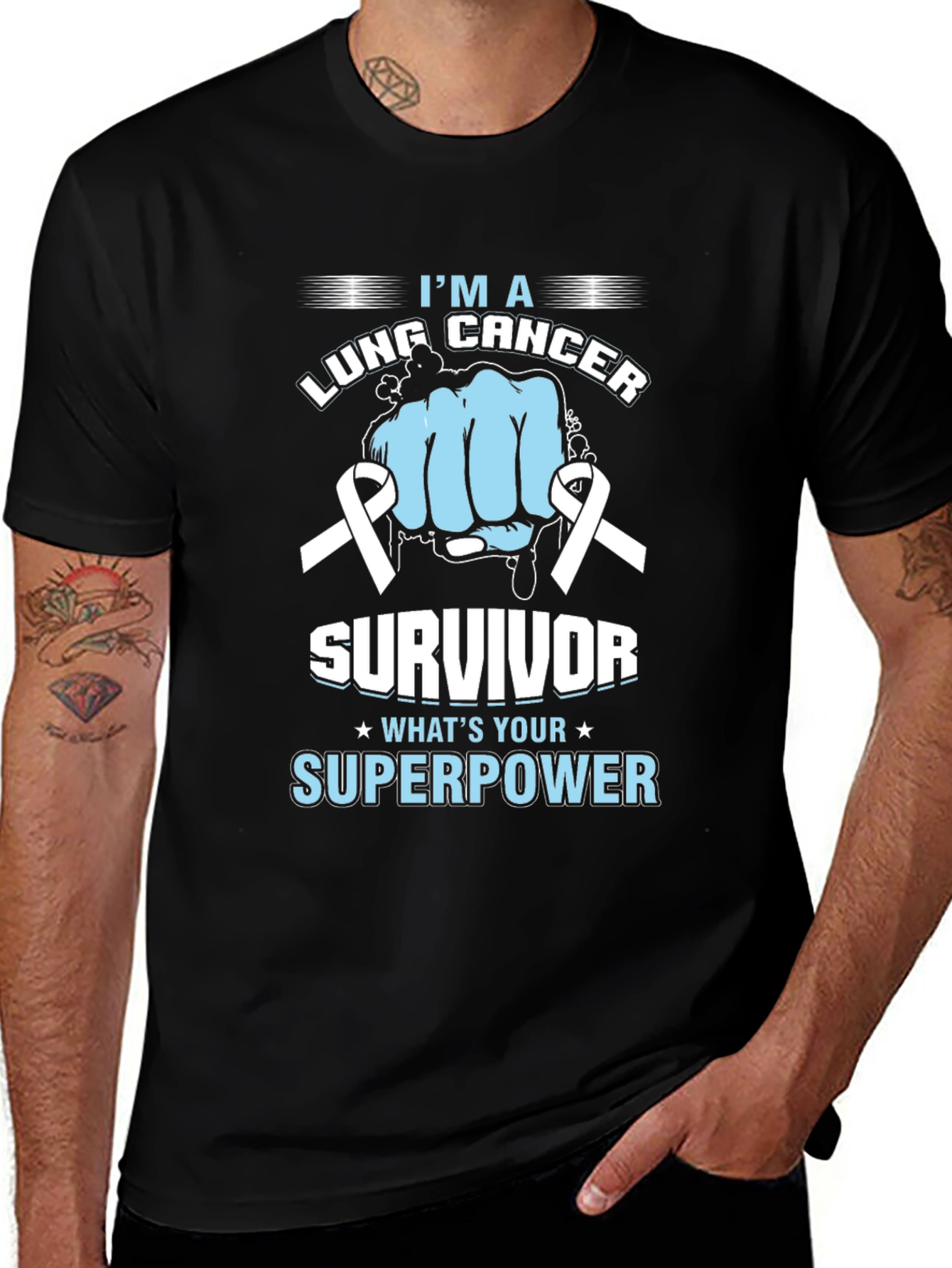 Lung Cancer Survivor Superpower T-Shirt
