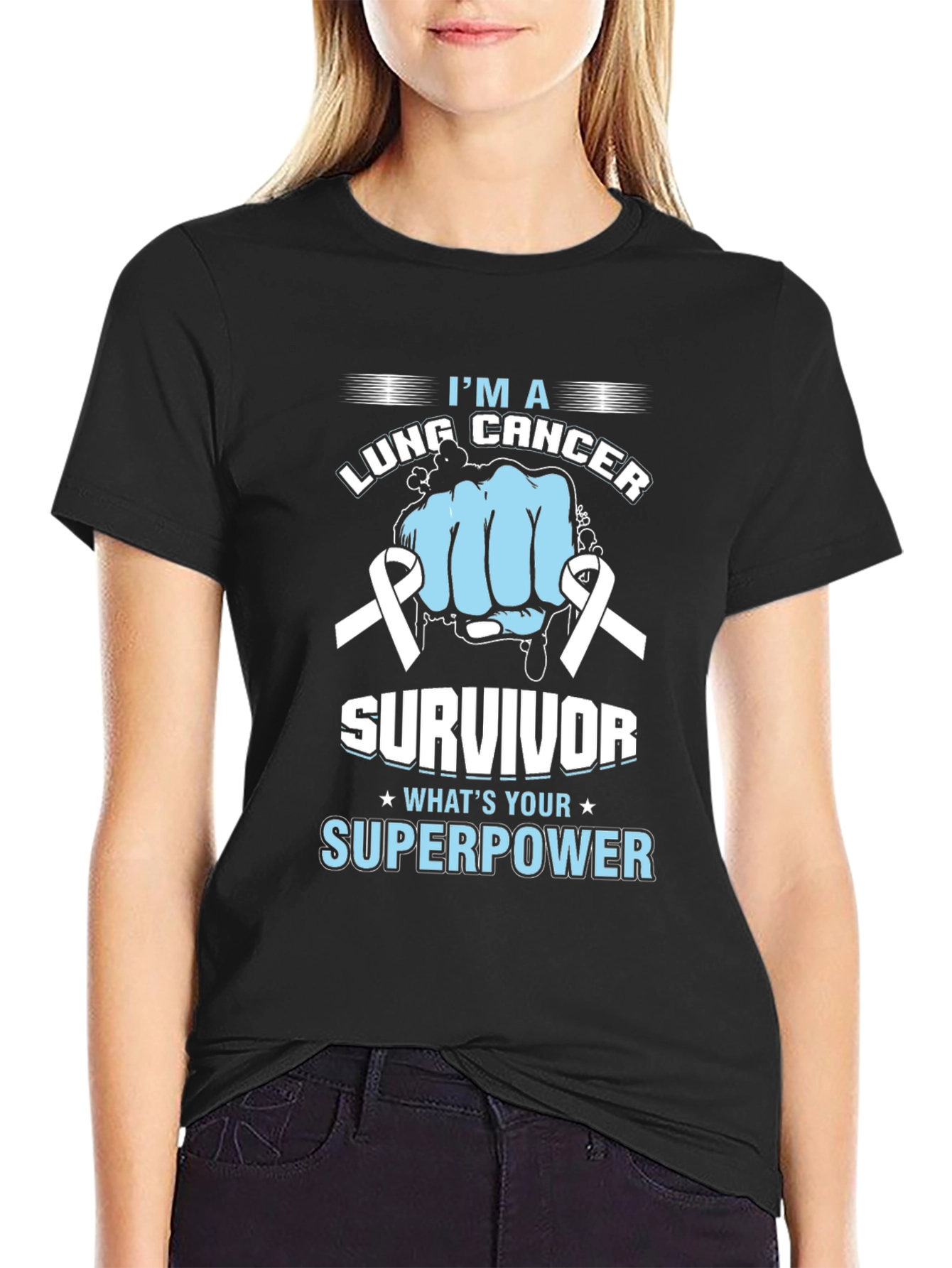 Lung Cancer Survivor Superpower T-Shirt