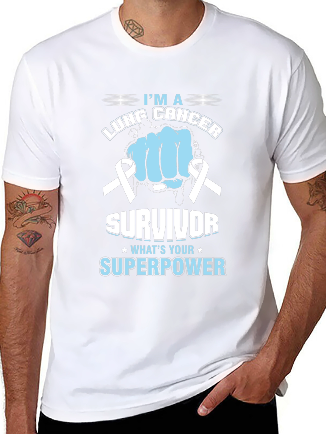 Lung Cancer Survivor Superpower T-Shirt