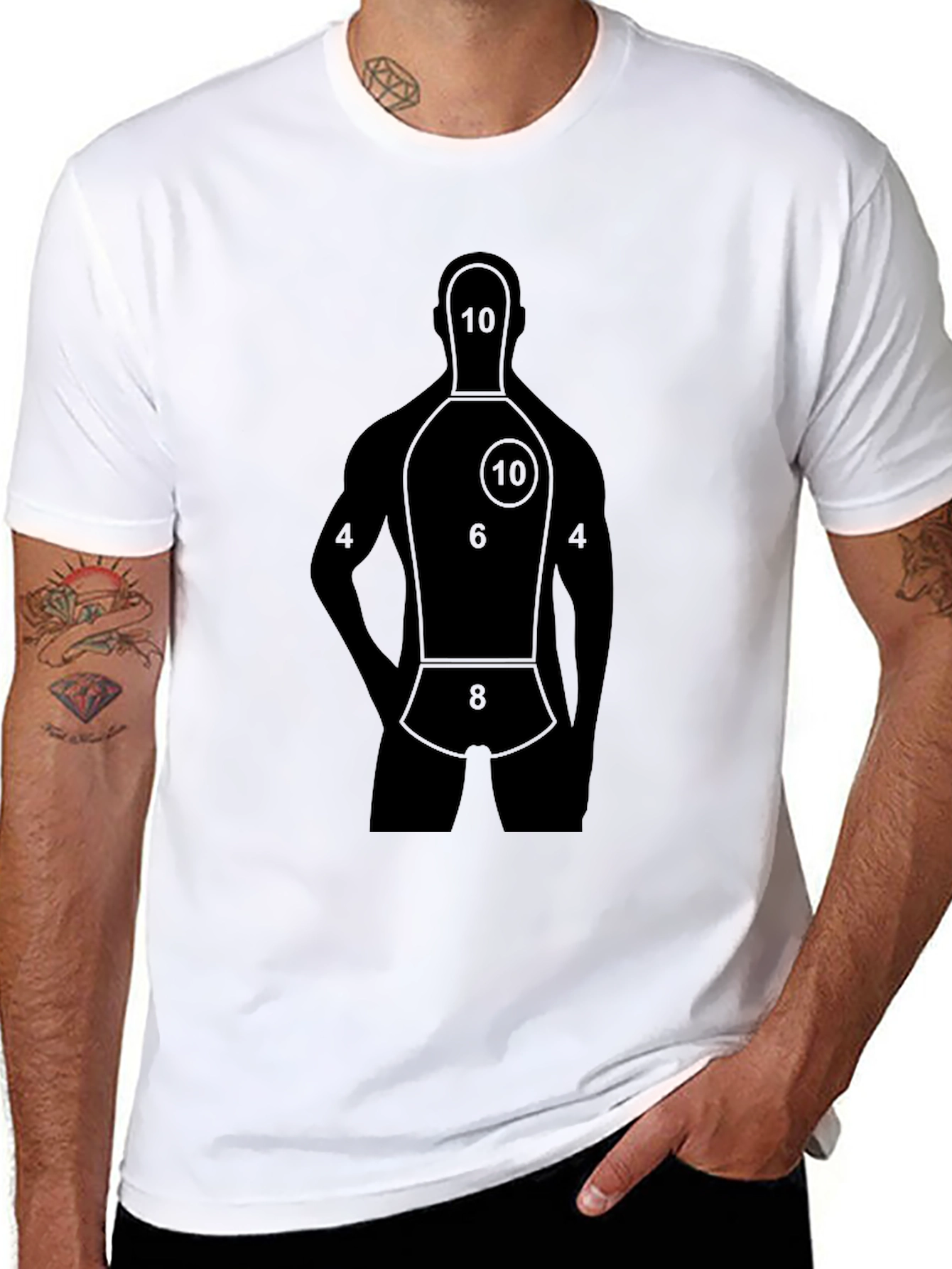 Target Tee - Black Shooter Silhouette