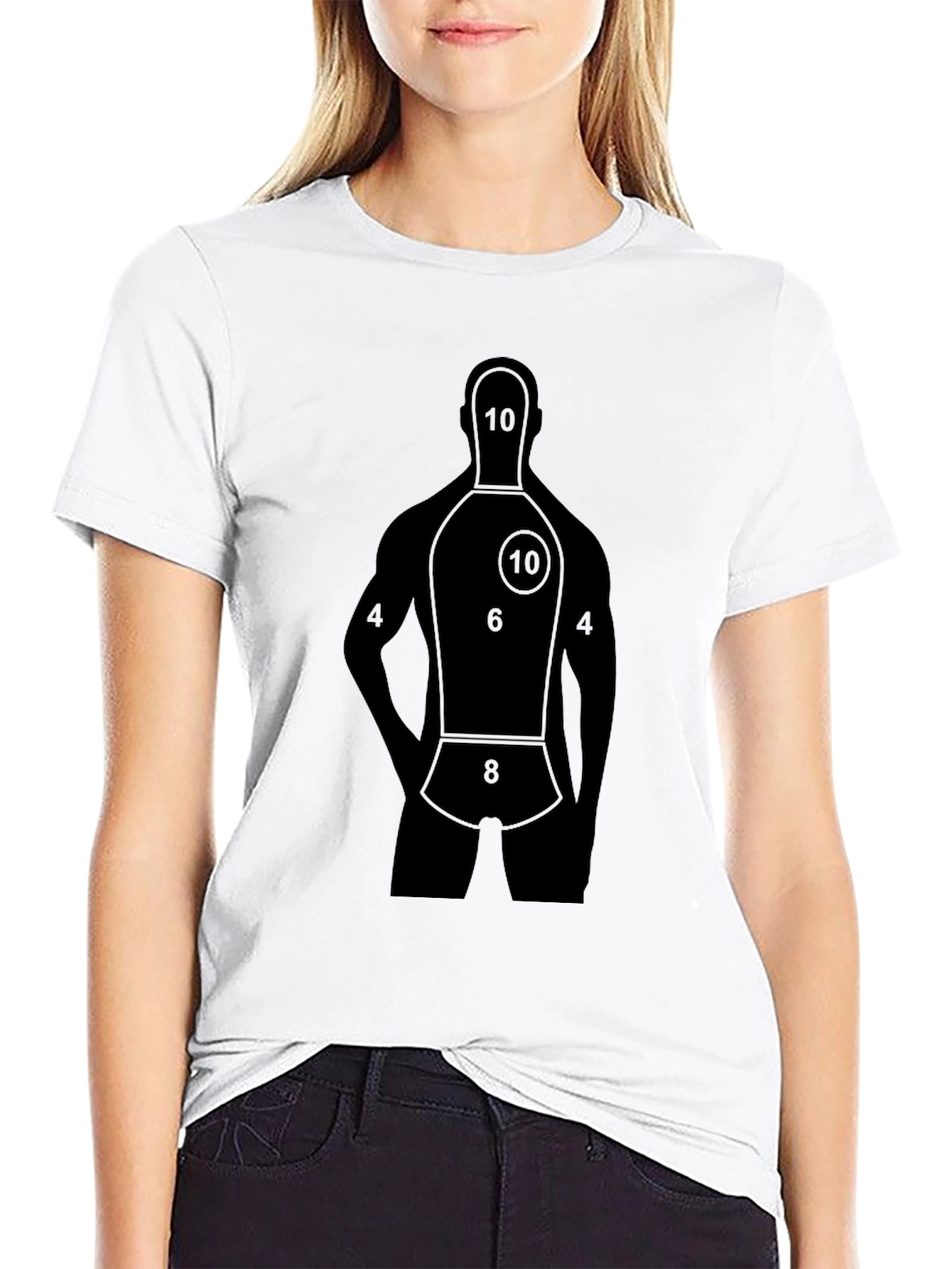 Target Tee - Black Shooter Silhouette