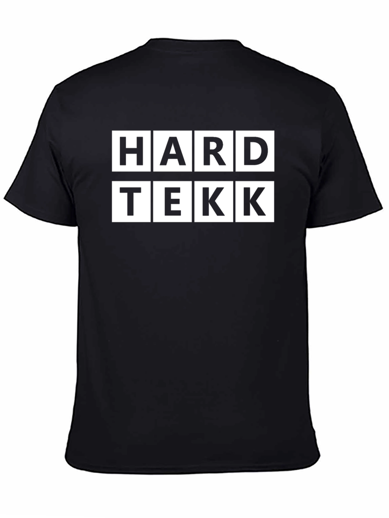 HARD TEKK Black Graphic T-Shirt