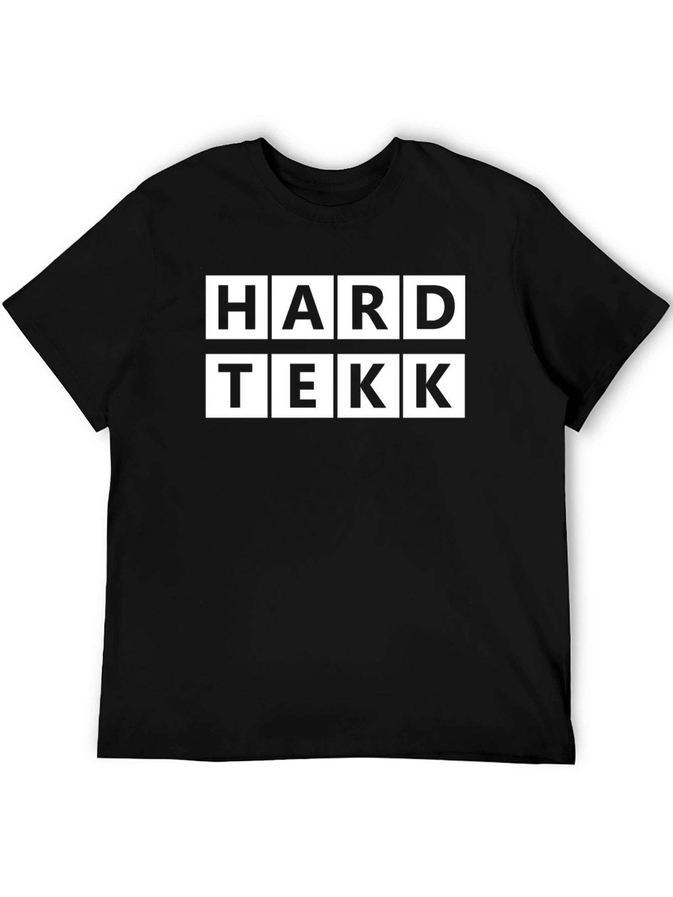 HARD TEKK Black Graphic T-Shirt