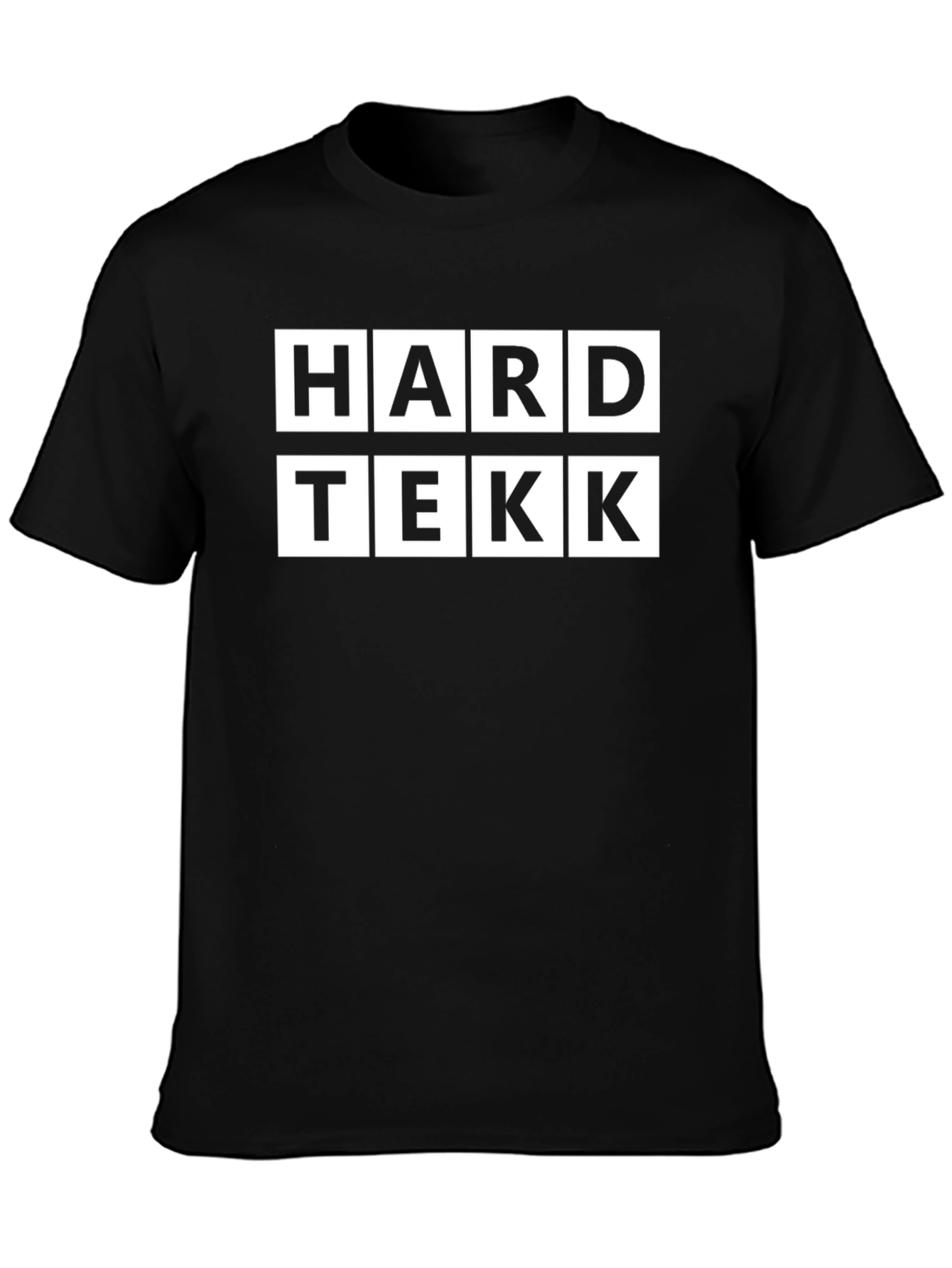 HARD TEKK Black Graphic T-Shirt