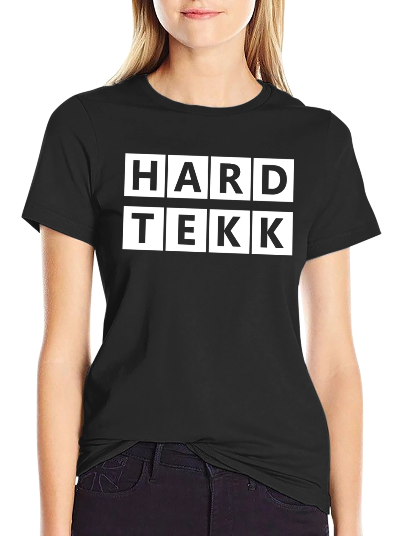 HARD TEKK Black Graphic T-Shirt