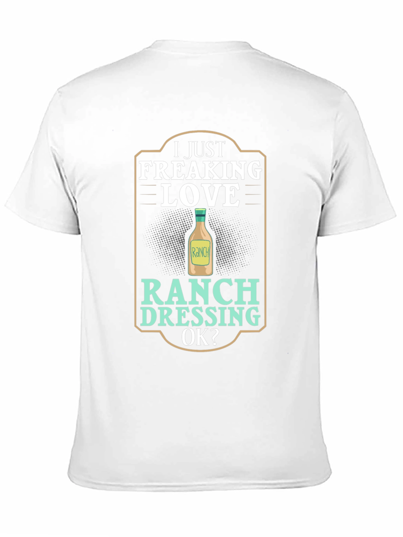 I Love Ranch Dressing Mens Black T-Shirt