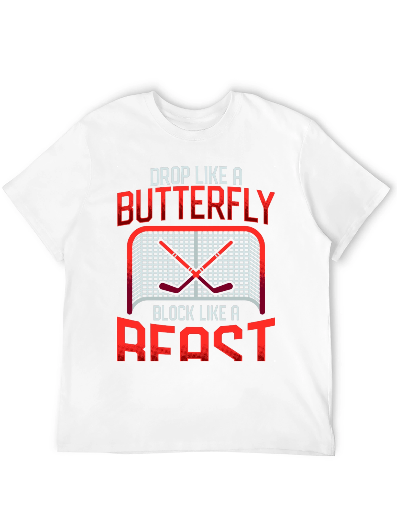 Hockey Butterfly Beast T-Shirt - Black Cotton Tee