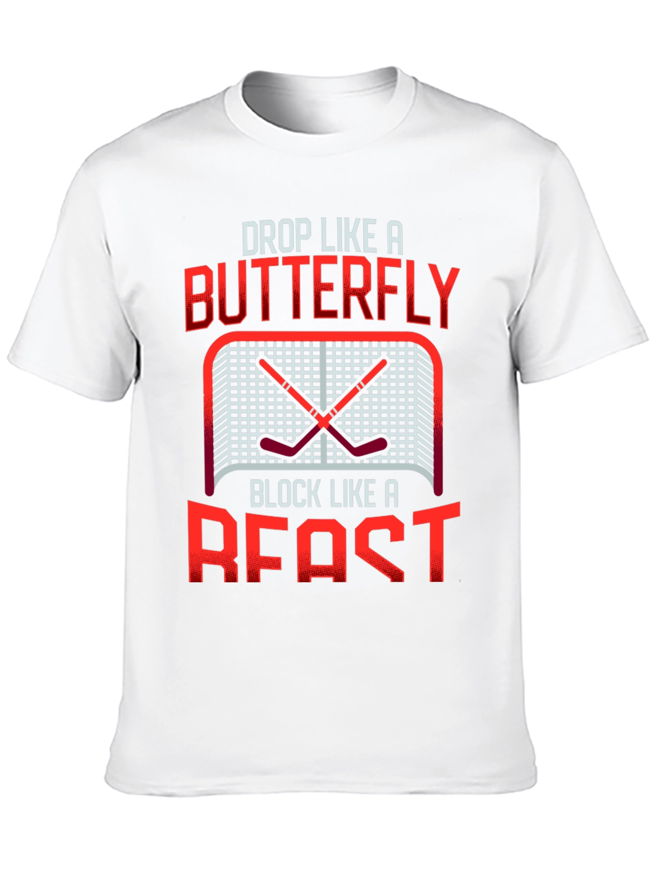 Hockey Butterfly Beast T-Shirt - Black Cotton Tee