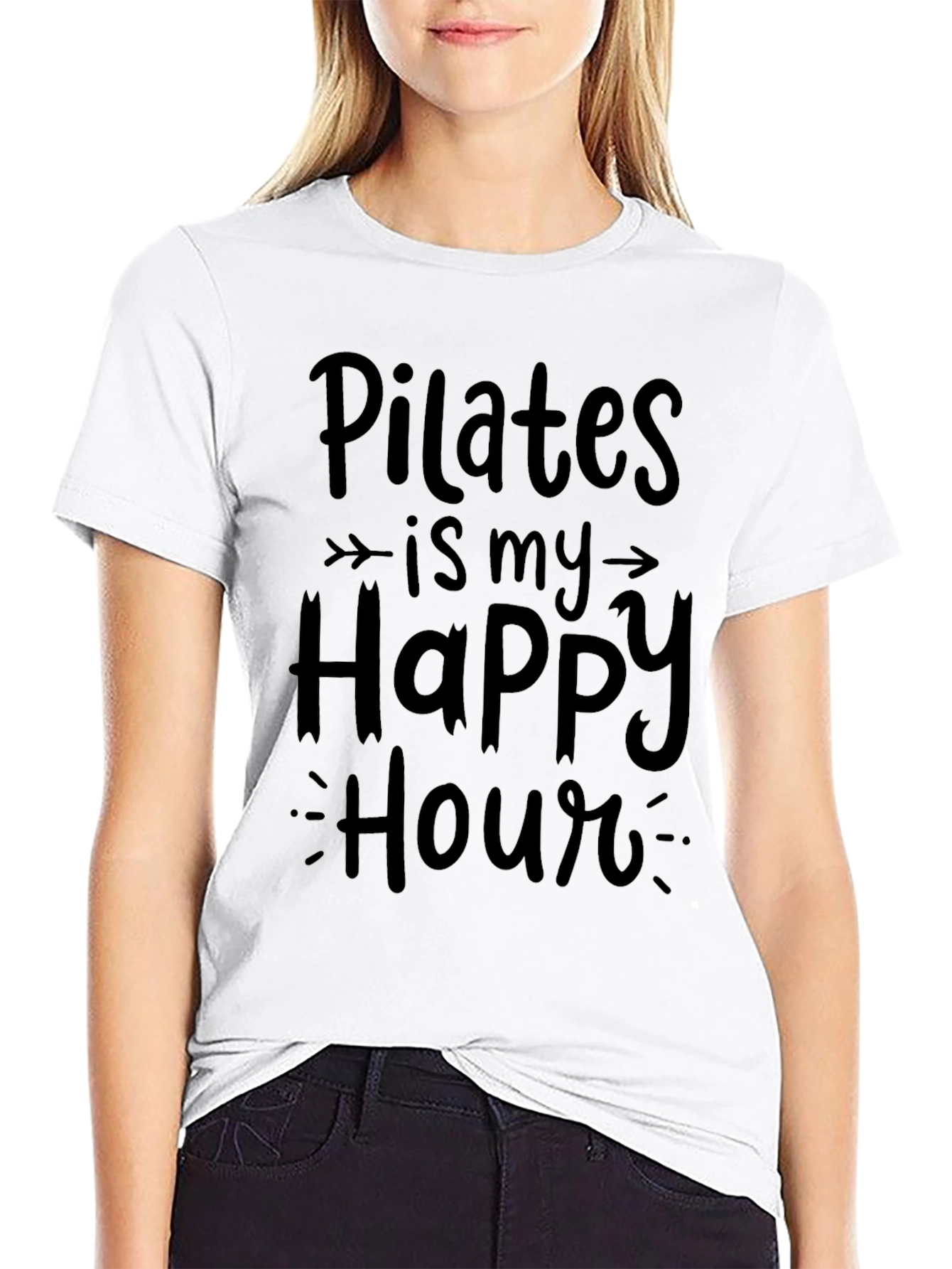 Pilates Is My Happy Hour Graphic Tee